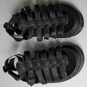 Sandals black for girls 13 m, sey esteem blake all man made materials